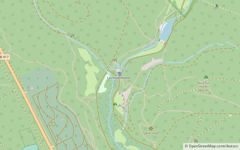 Leichtweißhöhle location map