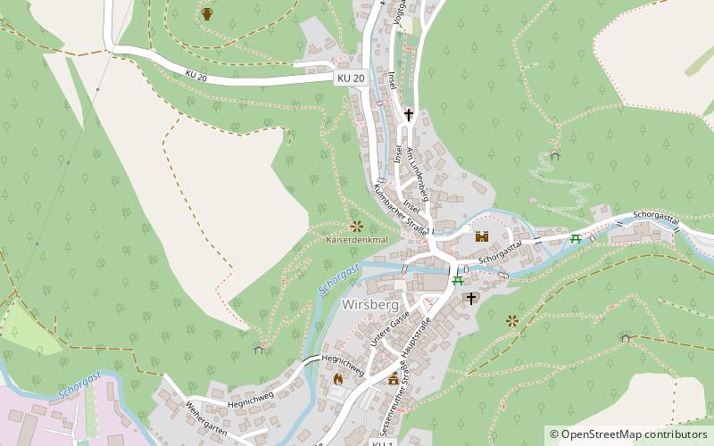 kaiserdenkmal wirsberg location map