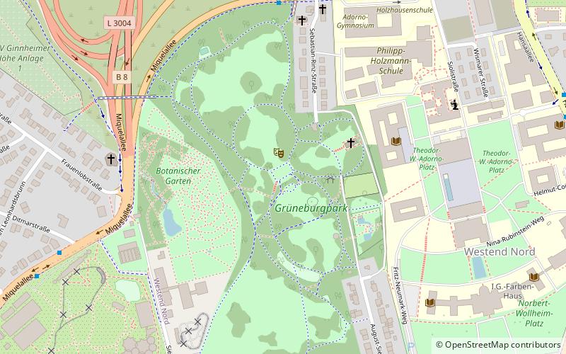 Grüneburgpark location map
