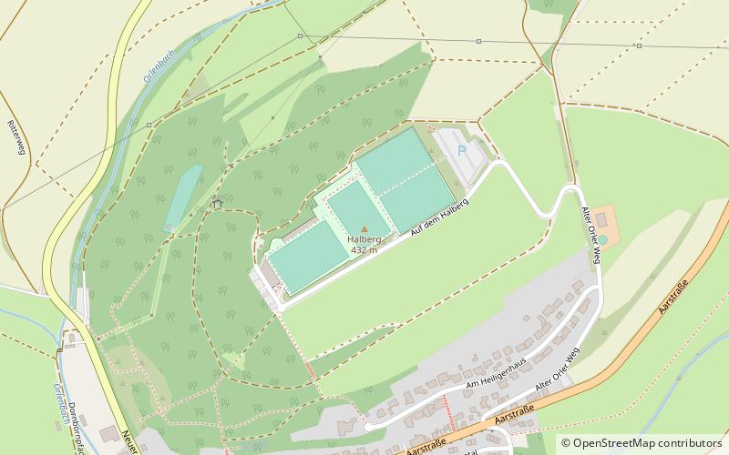 Stadion am Halberg location map