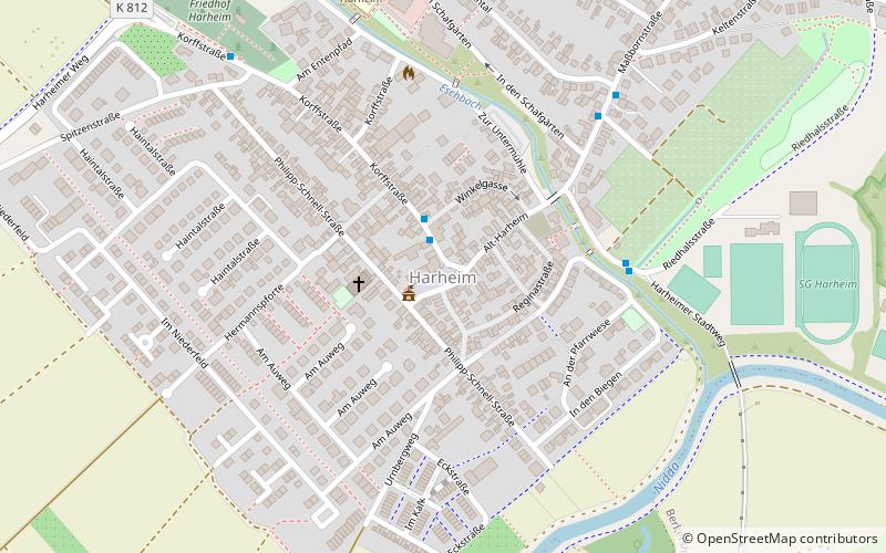 Frankfurt-Harheim location map