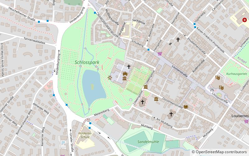 Schloss Bad Homburg location map