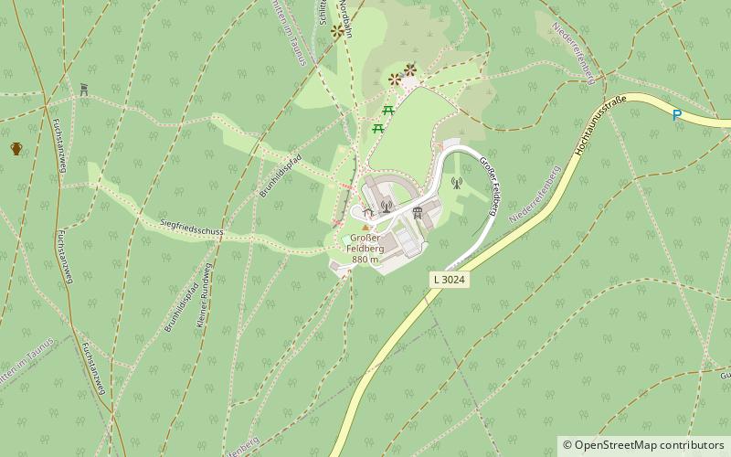 Feldberg/Taunus transmitter location map