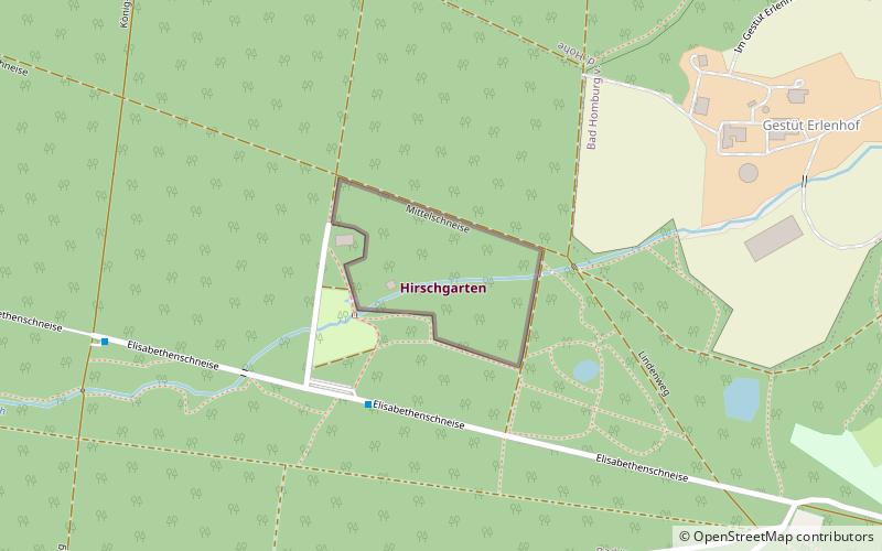 Hirschgarten location map