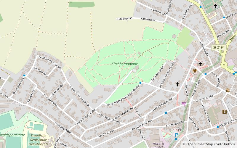 Aussichtsturm Kirchberg location map