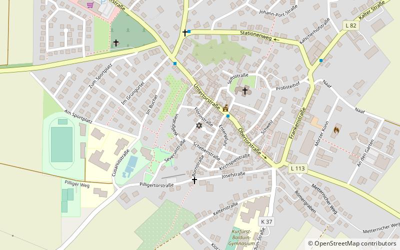 synagoge munstermaifeld location map
