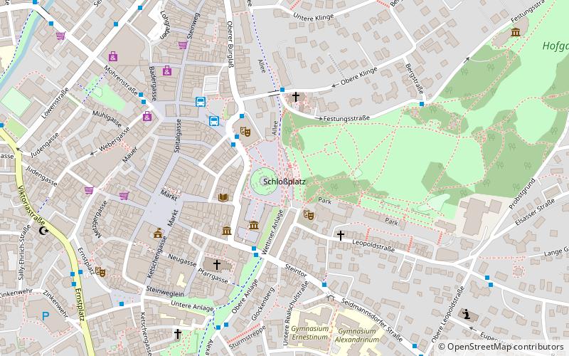 schlossplatz coburg location map