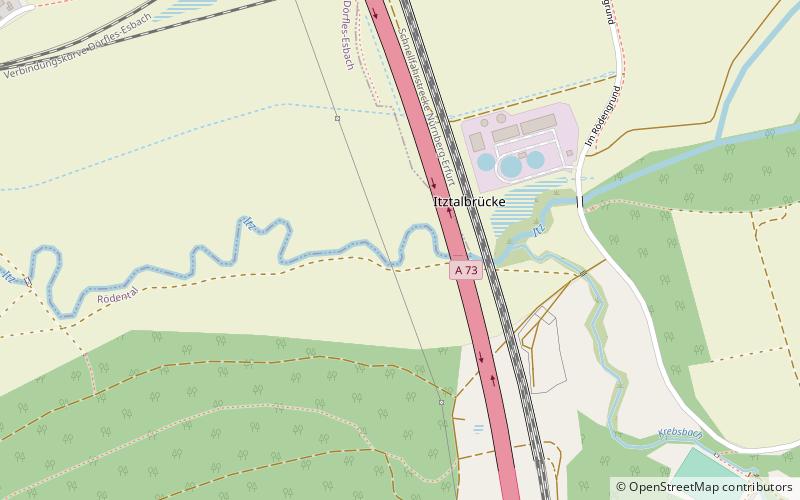 Itz Valley Autobahn Bridge location map