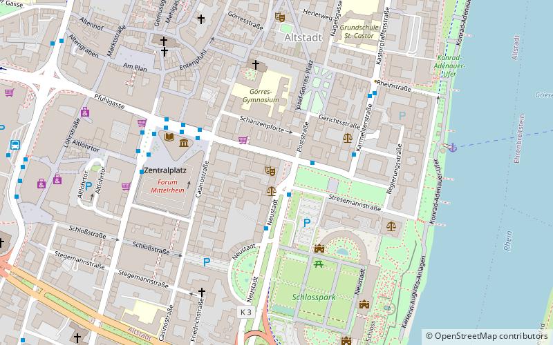 Theater Koblenz location map