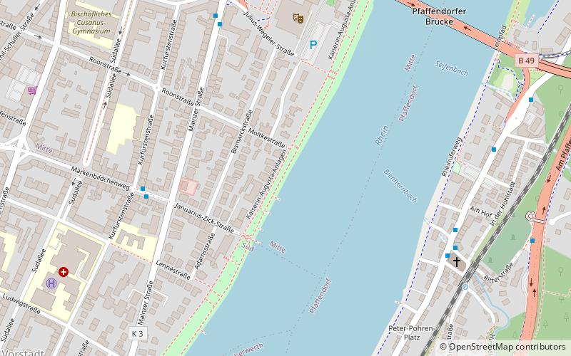 Koblenz Fortress location map