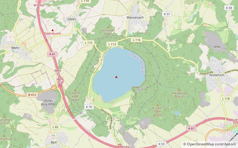 Lac de Laach location map