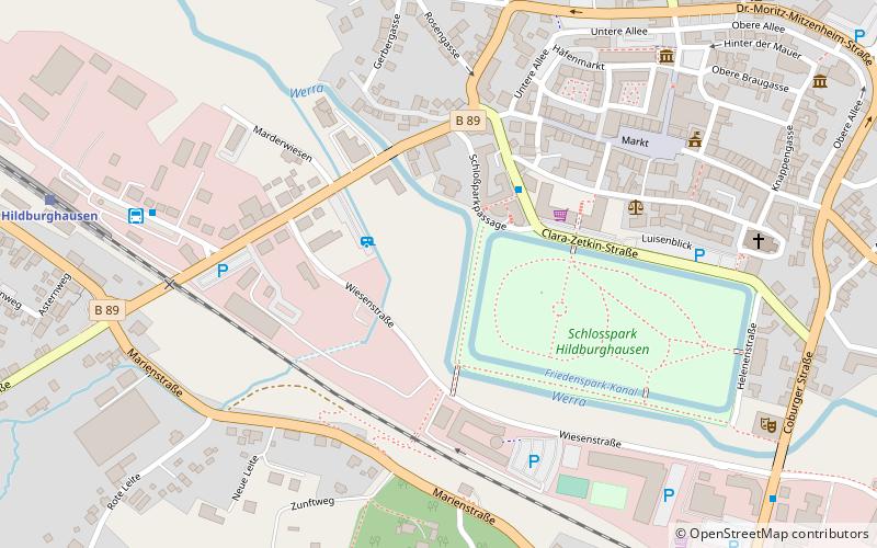 schloss hildburghausen location map
