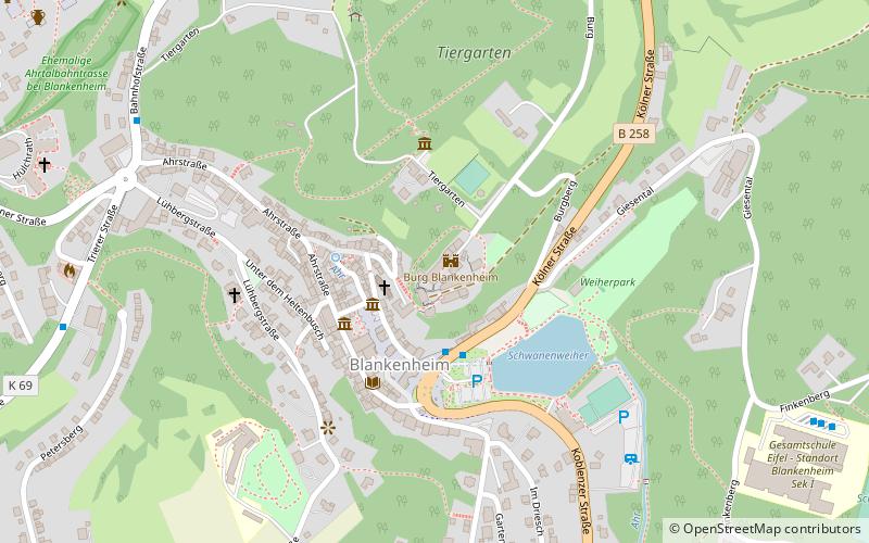 Blankenheim Castle location map