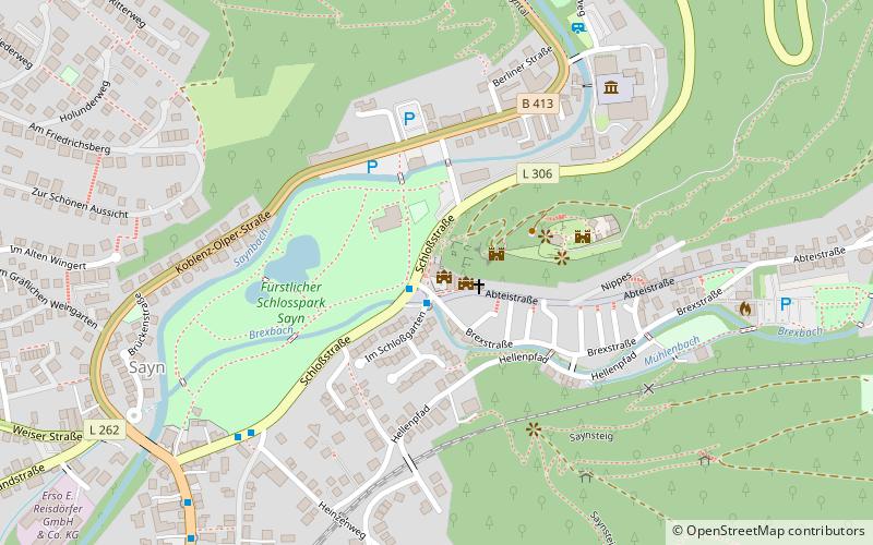 schloss sayn bendorf location map