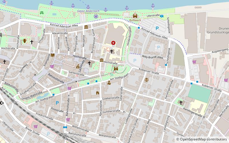 Tour aux poudres d'Andernach location map