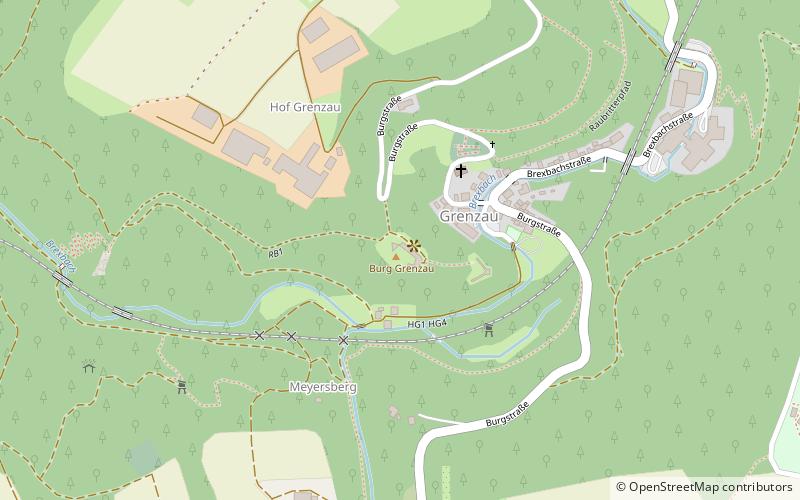 Grenzau Castle location map