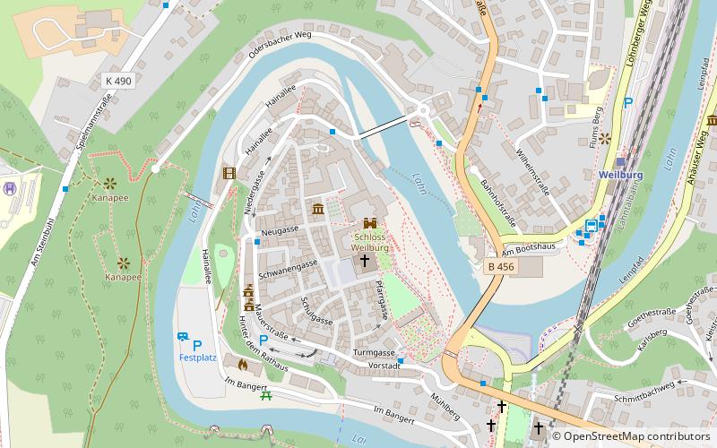 Schloss Weilburg location map