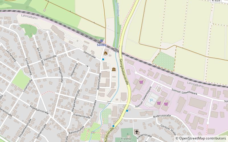 industrie und heimatmuseum burgsolms location map
