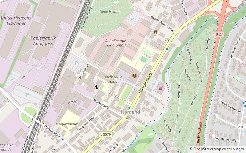 Université de sciences appliquées de Fulda location map