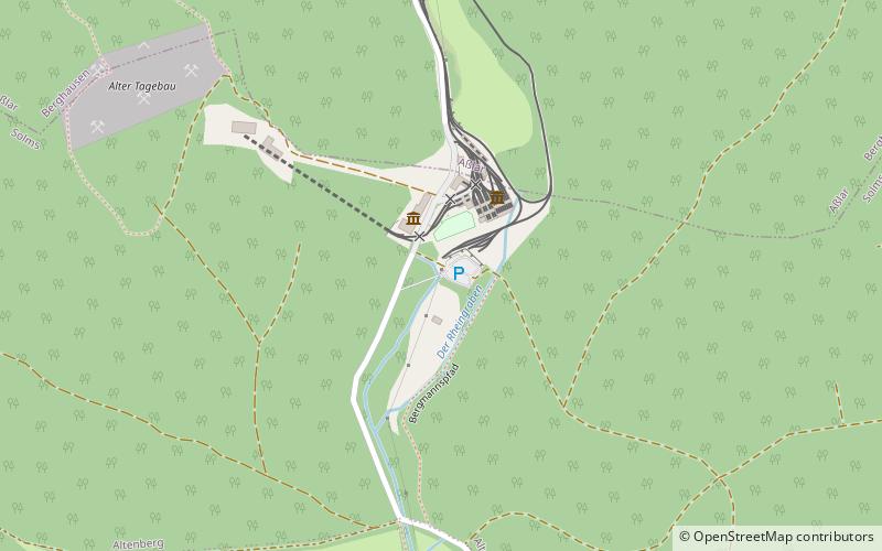 Grube Fortuna location map