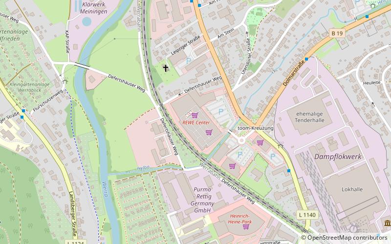sb warenhaus meiningen location map