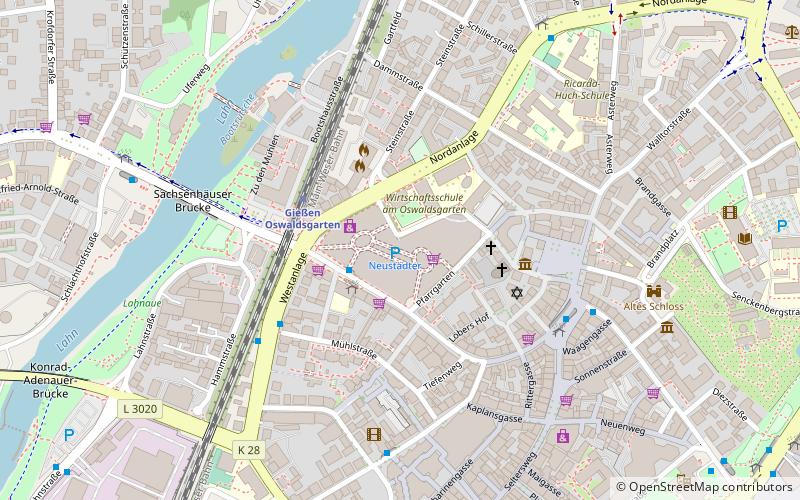 galerie neustadter tor giessen location map