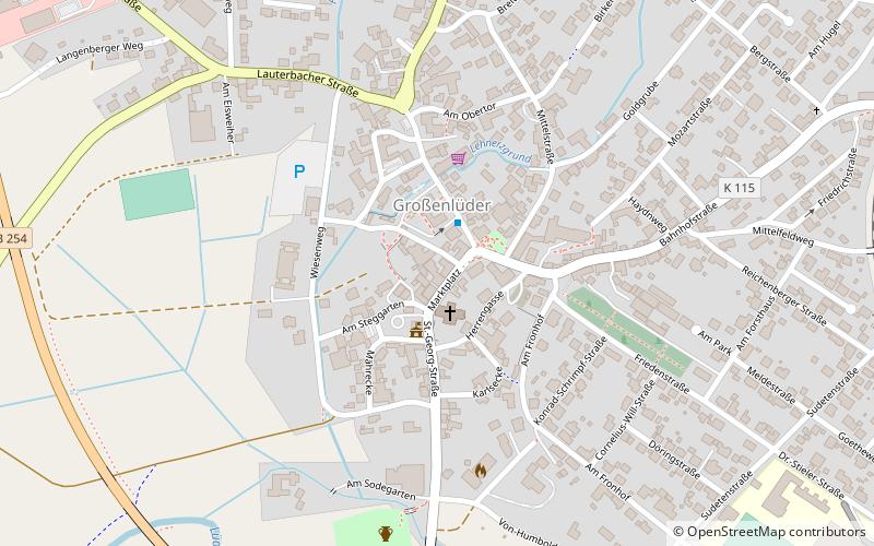 Grossenlüder location map