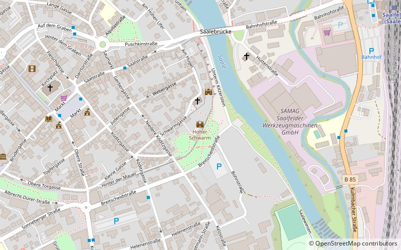 Hoher Schwarm location map