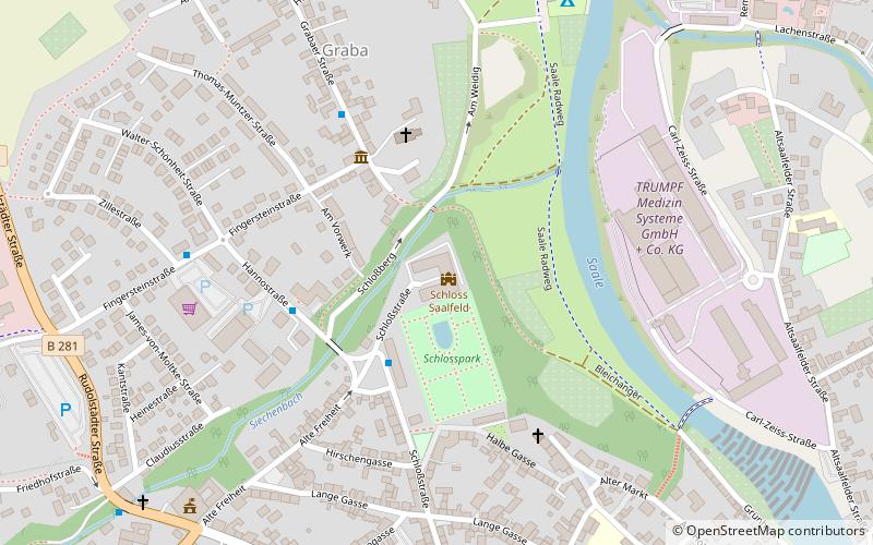 Abbaye bénédictine de Saalfeld location map