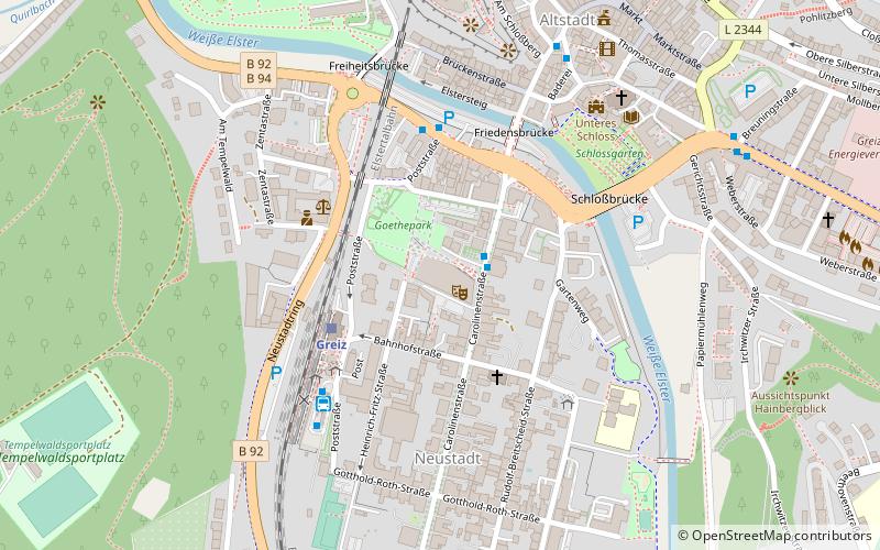 Vogtlandhalle Greiz location map