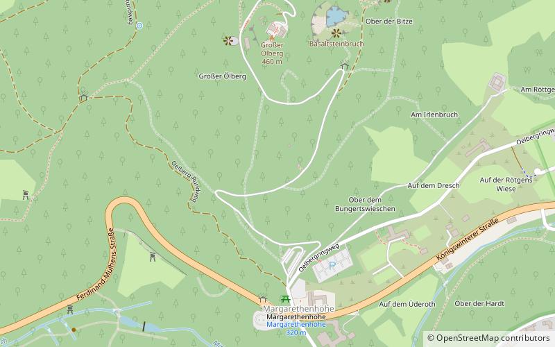 siebengebirge bad honnef location map