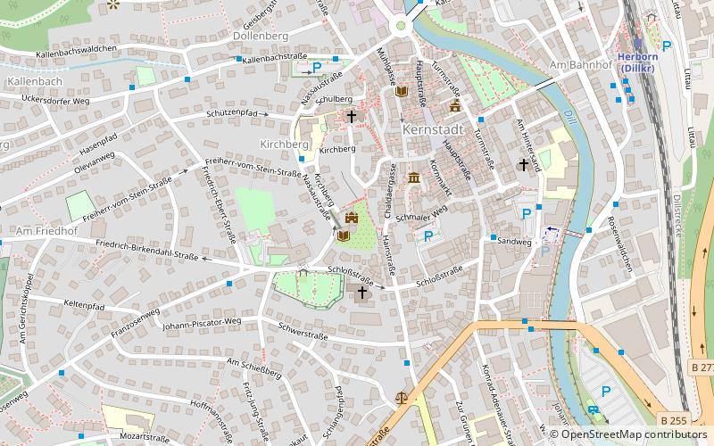 Herborn Castle location map