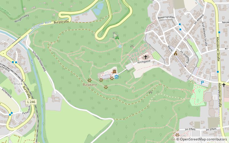 Bergfried location map