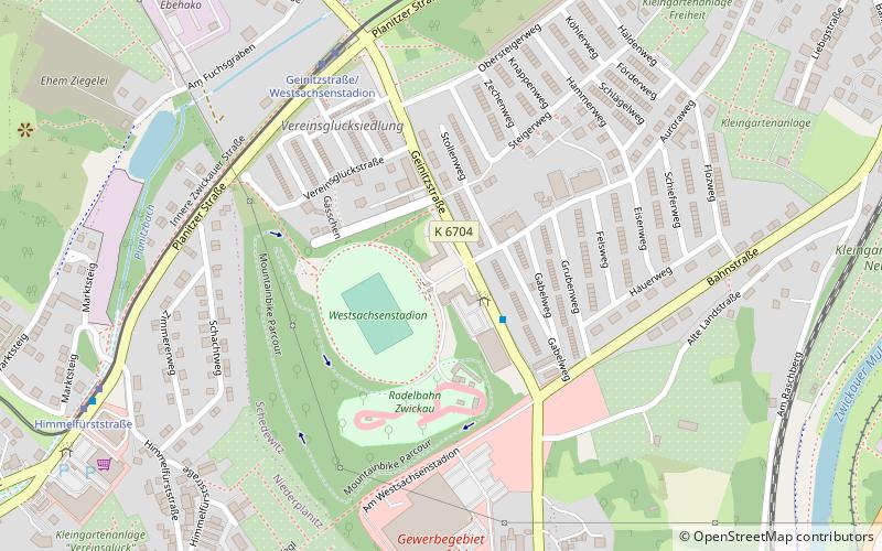 Westsachsenstadion location map