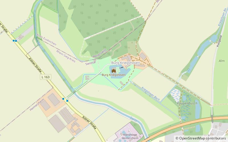 Kriegshoven Castle location map