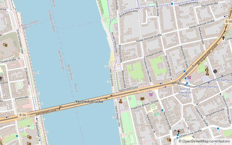 Kennedybrücke location map