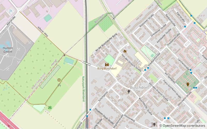 burg buschdorf bonn location map