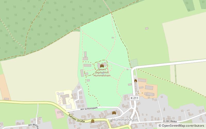 Jagdschloß Hummelshain location map