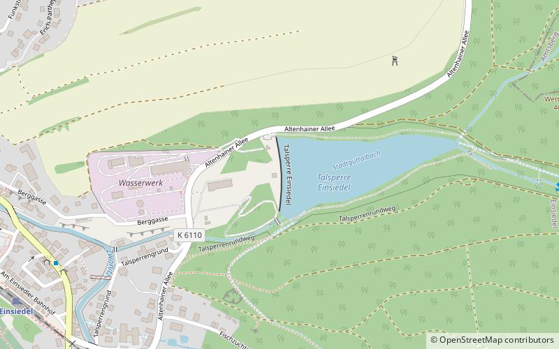 Einsiedel Dam location map