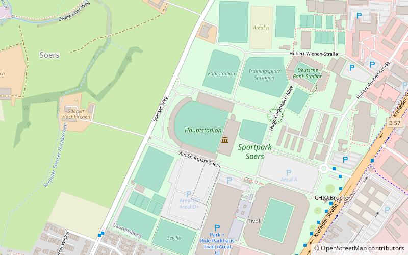 Hauptstadion location map