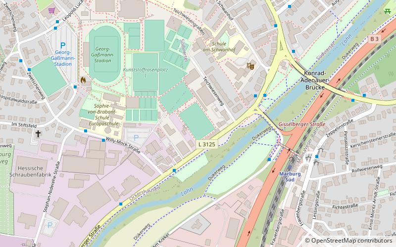 Stadion an der Gisselberger Straße location map