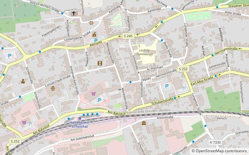 Hohenstein-Ernstthal location map