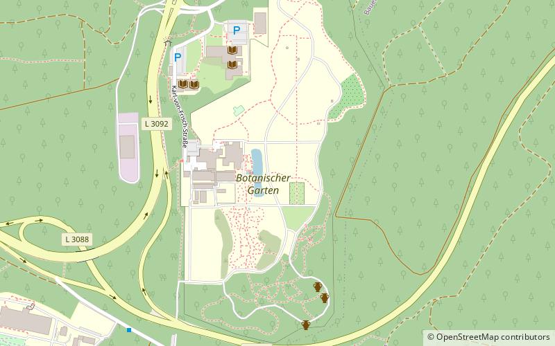Botanischer Garten Marburg location map