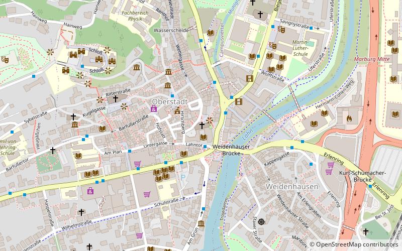 Universitätskirche Marburg location map