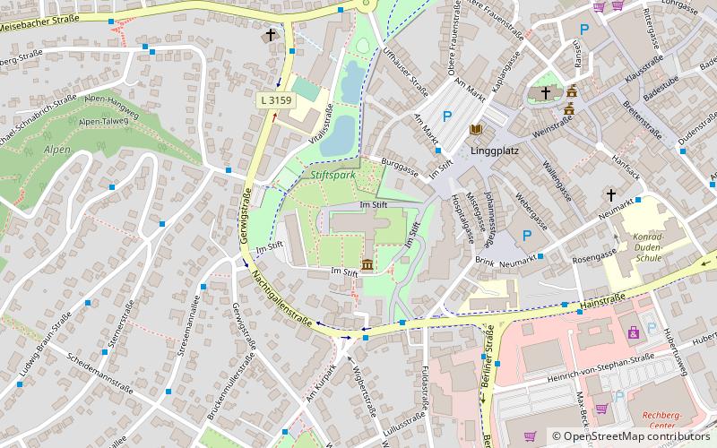 Stiftsruine Bad Hersfeld location map