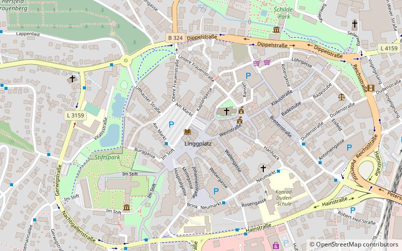 Lullusfeuer location map