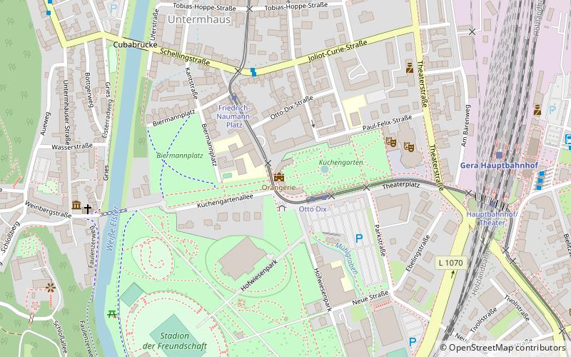 Orangerie location map