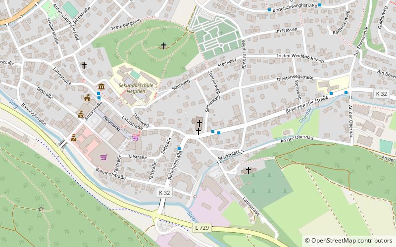 kosciol sw marcina netphen location map