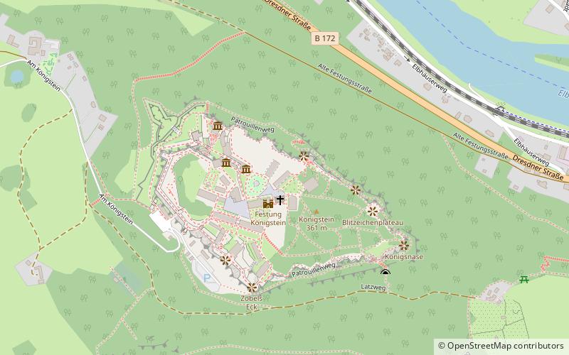 kriegslazarett konigstein sachsische schweiz location map