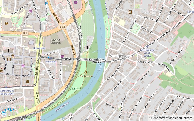Camsdorf Bridge location map